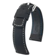 Kép 1/3 - Hirsch fekete borjú bőr óraszíj  18mm - Mariner L - 14502150-2-18
