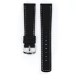 Kép 2/3 - Hirsch fekete borjú bőr óraszíj  18mm - Mariner L - 14502150-2-18