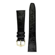 Kép 2/3 - Hirsch fekete kajmán bőr óraszíj  16mm - Genuine Croco M - 18800850OE-1-16