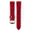 Kép 2/3 - Hirsch piros kajmán bőr óraszíj  12mm - Genuine Croco M - 18900820-1-12