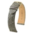 Kép 1/3 - Hirsch szürke kajmán bőr óraszíj  12mm - Genuine Croco M - 18900830-1-12