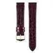 Kép 2/3 - Hirsch bordó kajmán bőr óraszíj  12mm - Genuine Croco M - 18900860-1-12