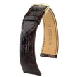 Kép 1/3 - Hirsch barna kajmán bőr óraszíj  18mm - Genuine Croco L - 18920810-1-18