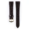 Kép 2/3 - Hirsch barna kajmán bőr óraszíj  18mm - Genuine Croco L - 18920810-1-18
