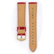 Kép 3/3 - Hirsch piros kajmán bőr óraszíj  18mm - Genuine Croco L - 18920820-1-18