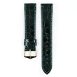 Kép 2/3 - Hirsch sötétzöld kajmán bőr óraszíj  18mm - Genuine Croco L - 18920840-1-18
