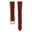 Kép 2/3 - Hirsch aranybarna kajmán bőr óraszíj  18mm - Genuine Croco L - 18920870-1-18