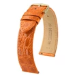 Kép 1/3 - Hirsch narancsságra kajmán bőr óraszíj  18mm - Genuine Croco L - 18920876-1-18