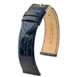 Kép 1/3 - Hirsch kék kajmán bőr óraszíj  18mm - Genuine Croco L - 18920880-1-18