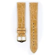 Kép 2/3 - Hirsch bézs kajmán bőr óraszíj  18mm - Genuine Croco L - 18920890-1-18