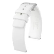Kép 1/3 - Hirsch fehér kaucsuk óraszíj  18mm - Pure M - 40418800-2-18