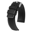 Kép 1/3 - Hirsch fekete kaucsuk óraszíj  22mm - Accent L - 40478850-2-22