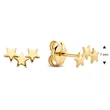 Kép 3/3 - Jackie Gold tripla csillag arany fülbevaló - JKE20.004