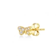 Kép 1/2 - Kurshuni női félpár fülbevaló - KR1146-3SAU - Mini Butterflies