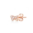 Kép 1/2 - Kurshuni női félpár fülbevaló - KR1146-3SRG - Mini Butterflies