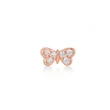 Kép 2/2 - Kurshuni női félpár fülbevaló - KR1146-3SRG - Mini Butterflies