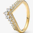 Kép 1/5 - Pandora sárga arany tiara kívánság gyűrű - 167736C01-50