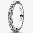 Kép 1/5 - Pandora ezüst pavé egysoros gyűrű - 192627C01-50