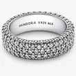 Kép 2/5 - Pandora ezüst pavé háromsoros gyűrű - 192634C01-50