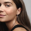 Kép 3/3 - Pandora rozé csillogó Herbárium fülbevaló - 282404C01