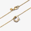 Kép 2/5 - Pandora organikus formájú pavé kör és tenyésztett gyöngy collier nyaklánc - 363303C01-45