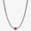 Kép 1/4 - Pandora piros szív choker nyaklánc - 393549C01-40