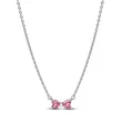 Kép 1/4 - Pandora rózsaszín masni nyaklánc - 394235C01-45