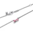 Kép 3/4 - Pandora rózsaszín masni nyaklánc - 394235C01-45
