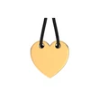 Kép 3/5 - Pandora gravírozható aranyozott szív fekete húzózsinóros cérnakarkötő  - 564420C01-2