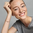 Kép 4/4 - Pandora Moments szív & végtelen szegecselt rozé arany karkötő - 582731C00-18