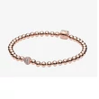 Kép 1/3 - Pandora rozé gyöngy és pavé karkötő - 588342CZ-17