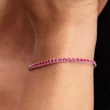 Kép 3/4 - Pandora szikrázó rózsaszín tenisz karkötő - 591469C04-16