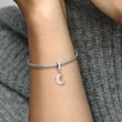 Kép 4/5 - Pandora kéttónusú hold és kulcs függő - 762985C01