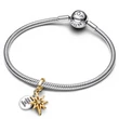 Kép 3/6 - Pandora Gravírozható bicolor Északi Sarkcsillag függő - 763588C01