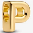 Kép 1/3 - Pandora arany "P" betű charm - 763962C00