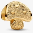 Kép 1/5 - Pandora arany texturált gomba mini charm - 764048C00