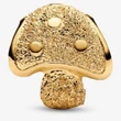 Kép 2/5 - Pandora arany texturált gomba mini charm - 764048C00