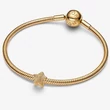Kép 3/5 - Pandora arany texturált csillag mini charm - 764050C00