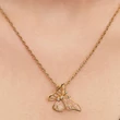 Kép 3/4 - Pandora aranyozott pillangó medál - 764487C01