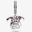 Kép 2/5 - Pandora Disney Minnie egér sziluett dupla függő - 782615C01