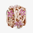 Kép 3/5 - Pandora áttört rózsaszín százszorszép charm - 788772C01