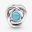 Kép 2/5 - Pandora türkizkék örökkévalóság kör december charm - 790064C02