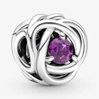 Kép 1/5 - Pandora lila örökkévalóság kör február charm - 790065C02