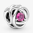 Kép 1/5 - Pandora rózsaszín örökkévalóság kör október charm - 790065C05