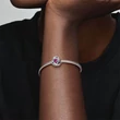 Kép 4/5 - Pandora rózsaszín örökkévalóság kör október charm - 790065C05