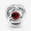 Kép 2/5 - Pandora vörös örökkévalóság kör január charm - 790065C06