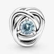 Kép 2/5 - Pandora tengerkék örökkévalóság kör március charm - 790065C09