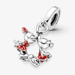 Kép 4/5 - Pandora Disney Mickey egér és Minnie egér csók függő - 790075C01