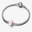 Kép 3/5 - Pandora rózsaszín opál muránói charm - 791691C03