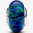 Kép 2/5 - Pandora Opálfényű zöld  muránói üveg charm - 791691C04